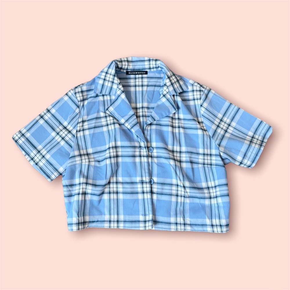 Plaid brandy Melville top